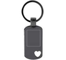 Keyring with heart detail